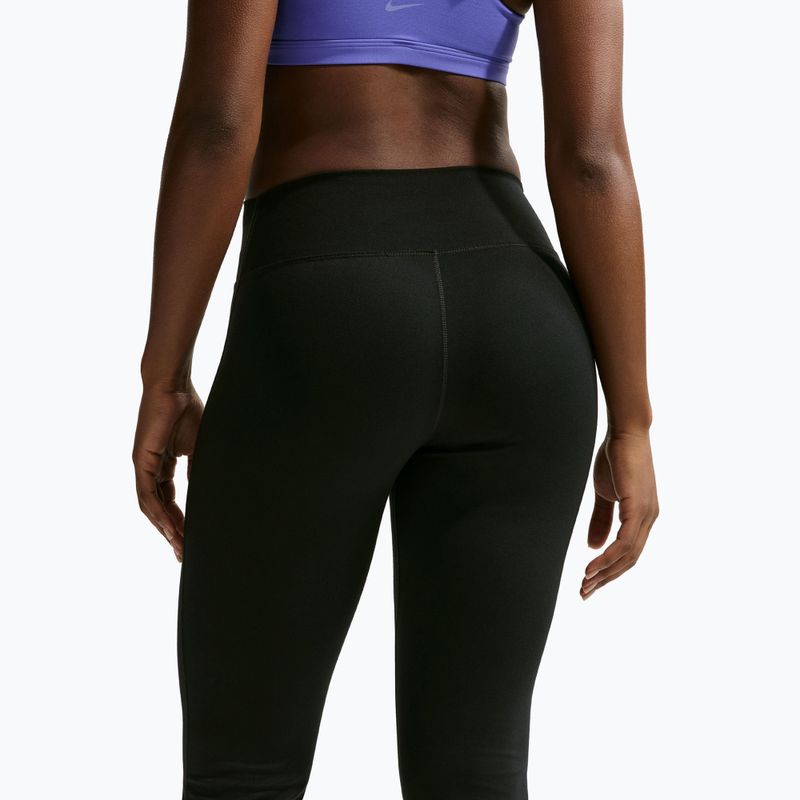 Leggings da donna Nike One High Waisted Flared black/white 6