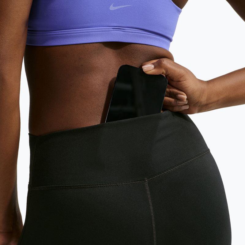 Leggings da donna Nike One High Waisted Flared black/white 7