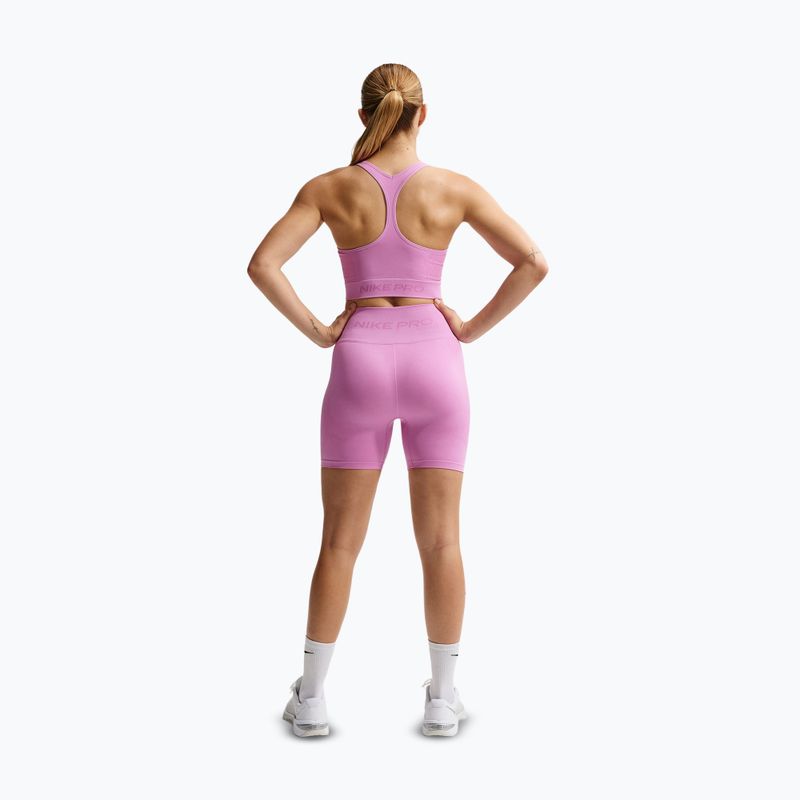 Top sportivo Nike Pro Seamless Dri-Fit Cropped light magenta 3