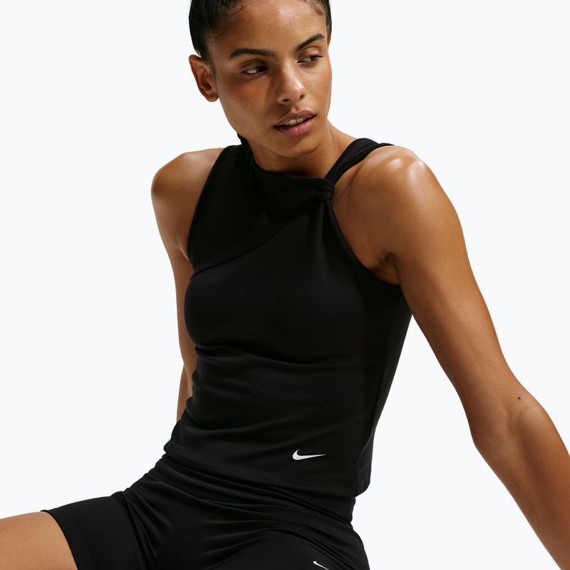 Maglietta da allenamento da donna Nike One Dri-Fit TT black/white 4