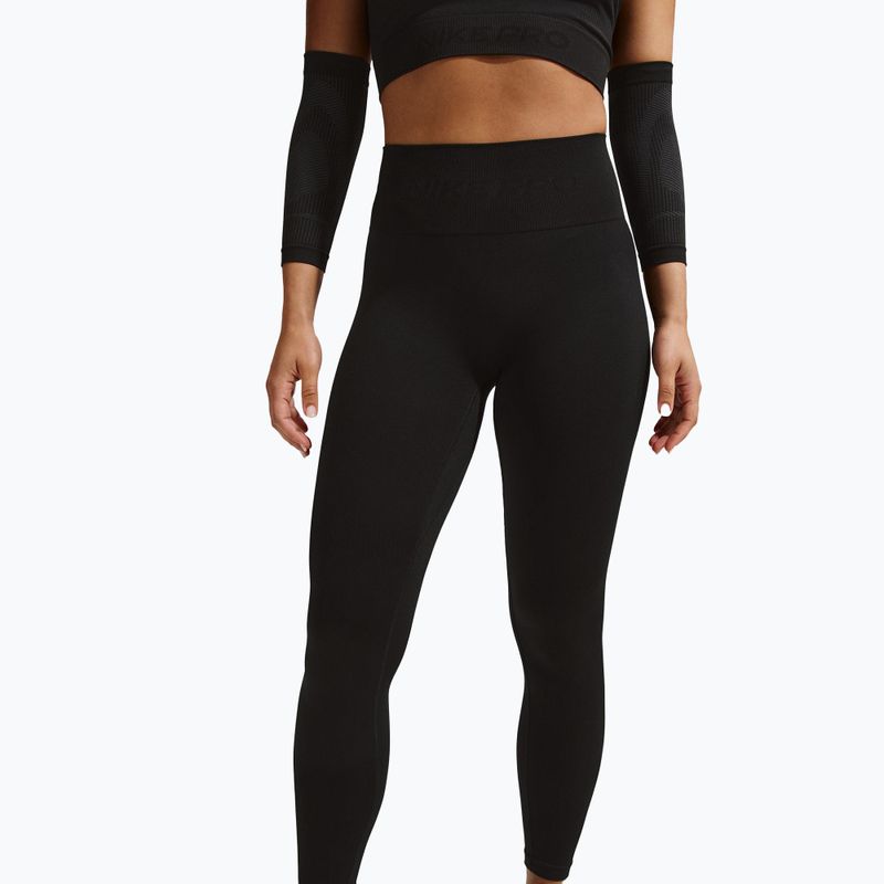 Leggings donna Nike Pro Seamless High-Waisted 7/8 black 4