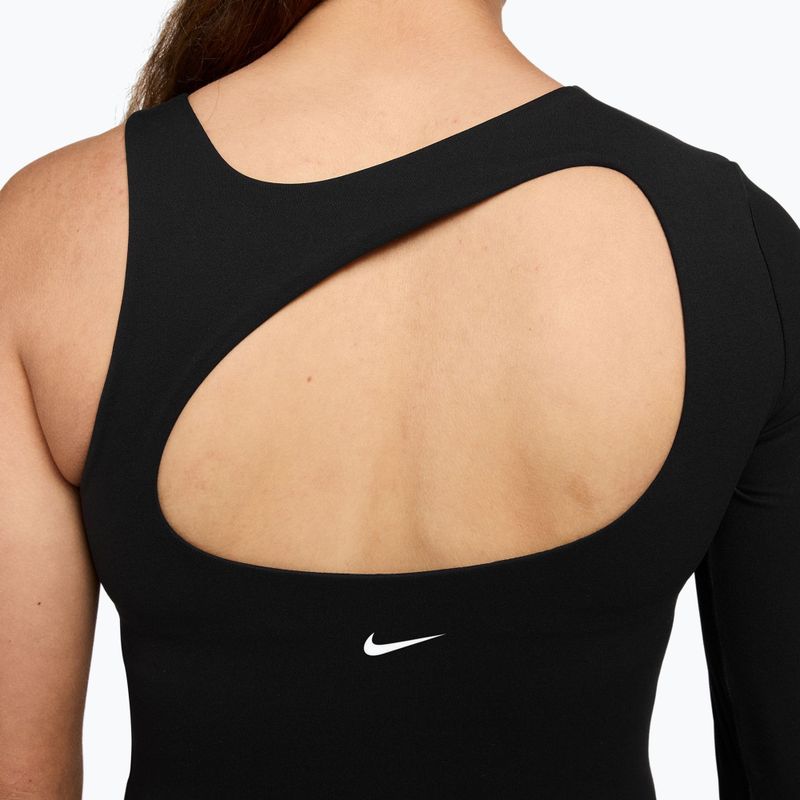 Maglia da allenamento donna Nike Zenvy Dri-Fit One Sleeve Top black/white/cool grey 3
