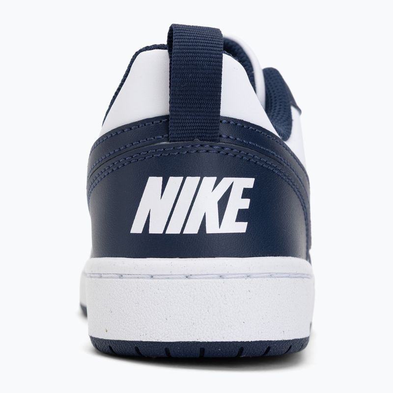 Scarpe da bambino Nike Court Borough Low Next Bloom white/white/midnight navy 6