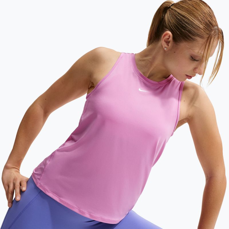 Maglietta da allenamento da donna Nike One Classic Dri-Fit light magenta/white 4