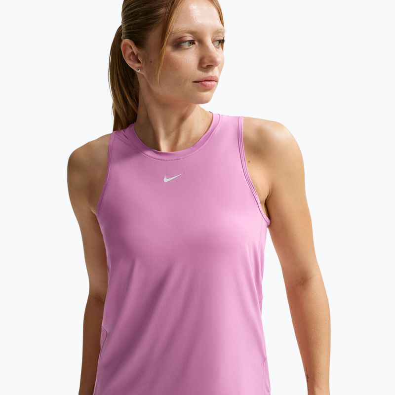 Maglietta da allenamento da donna Nike One Classic Dri-Fit light magenta/white 5