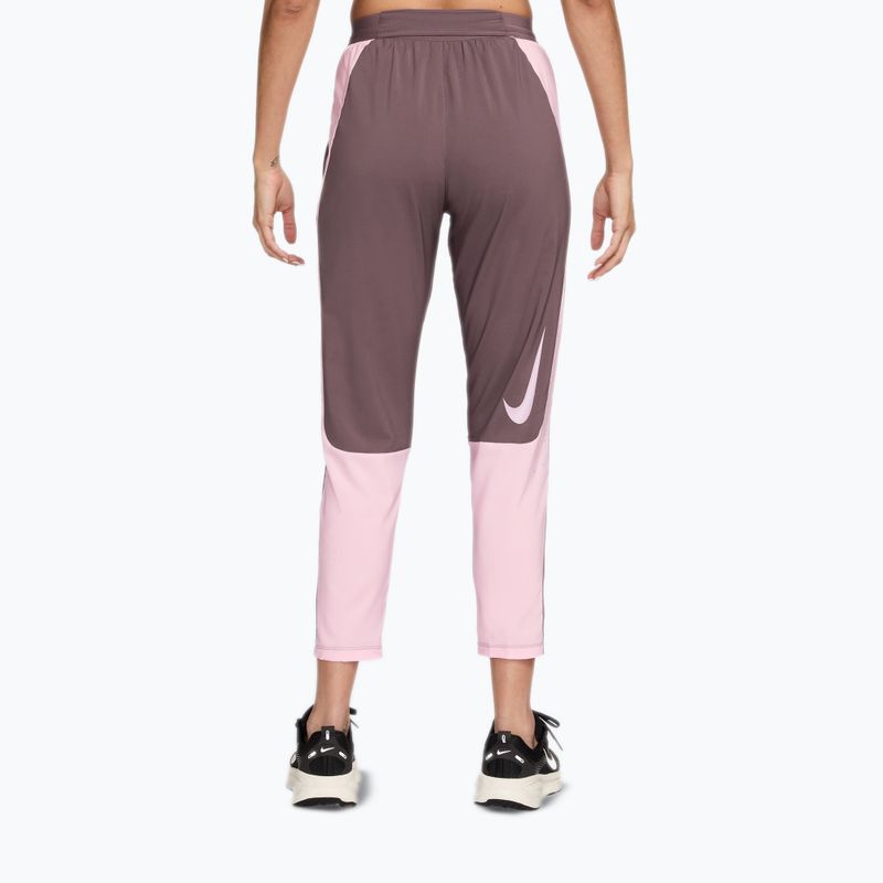 Spodnie do biegania damskie Nike Tempo Swoosh Dri-Fit Mid-Rise 7/8 tattoo/pink foam 2