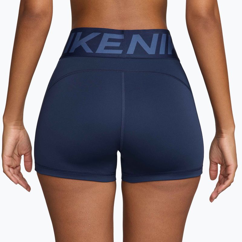 Shorts da donna Nike Pro Sculpt High Waisted 3" Biker midnight navy/white 2