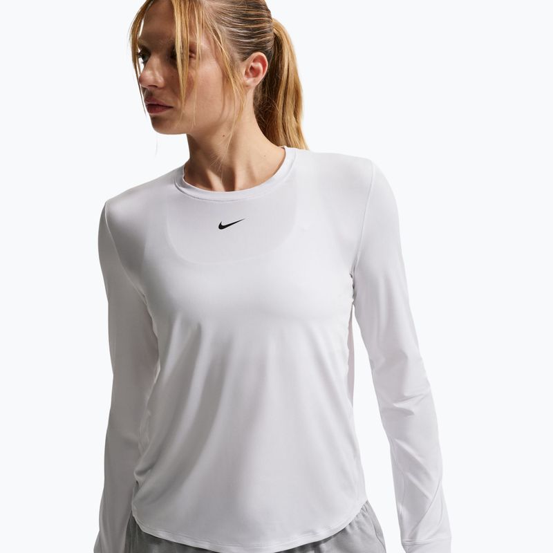 Longsleeve treningowy Nike One Classic Dri-Fit white/black 4