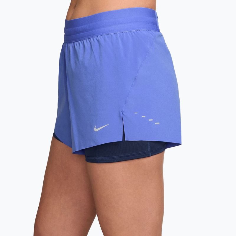 Pantaloncini da corsa donna Nike Swift Mid-Rise 2in1 sapphire/midnight navy 3