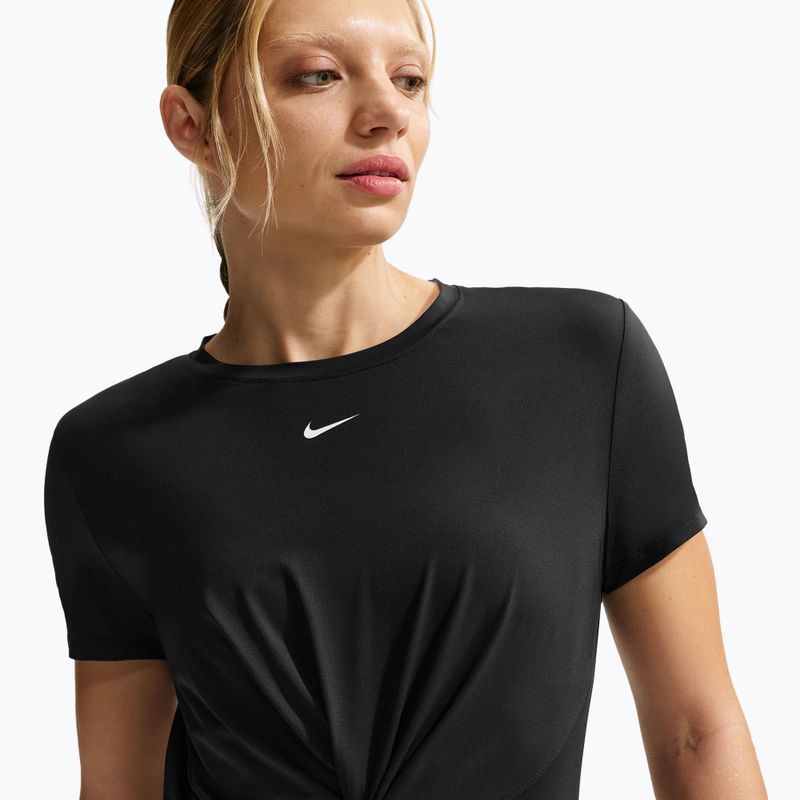 Maglietta da donna Nike One Classic Twist Dri-Fit black/white 5
