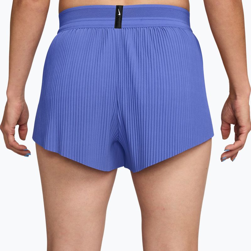 Pantaloncini da corsa da donna Nike AeroSwift Dri-Fit ADV Mid-Rise 3" sapphire/black/white/black 2