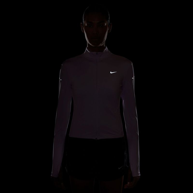 Felpa da running donna Nike Swift Dri-Fit Full Zip Mid-Layer violet mist 4
