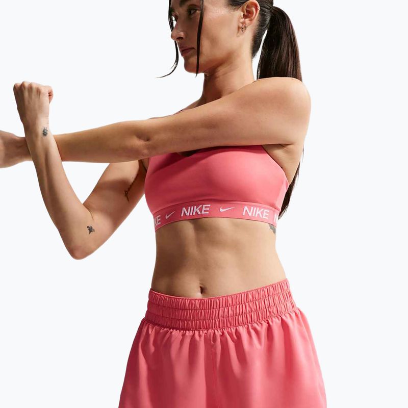 Pantaloncini da running da donna Nike One Dri-FIT 2IN1 sea coral/white 6