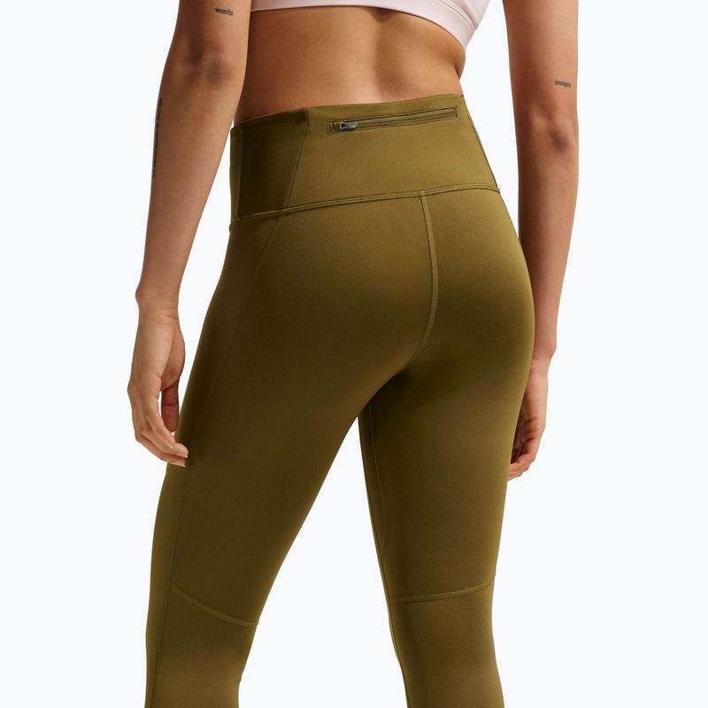 Leggings running donna Nike Tempo High-Waisted 7/8 olive flak 4