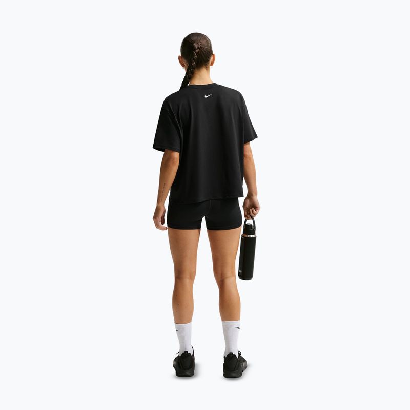 Spodenki damskie Nike Pro Mid-Rise Biker 3" black/university gold/white 3