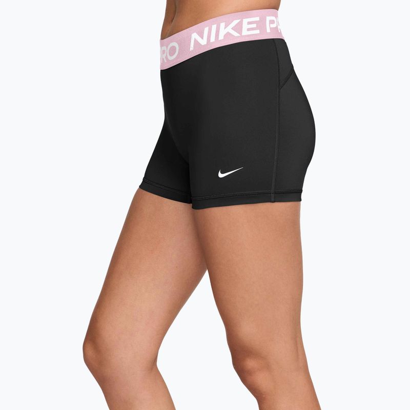 Pantaloncini da donna Nike Pro Mid-Rise Biker 3" black/pink foam/white 3
