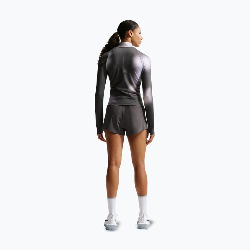 Felpa running donna Nike Swift Dri-Fit Full Zip Mid-Layer dark smoke grey/light smoke grey 3