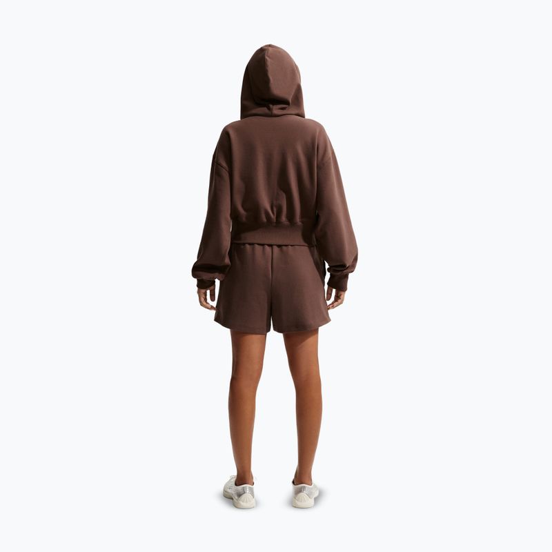 Felpa donna Nike Phoenix Full-Zip Hoodie light chocolate 3