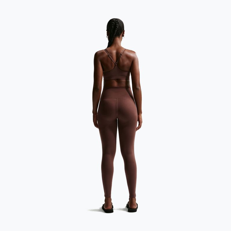 Legginsy damskie Nike One High-Waisted Seamless light chocolate 3