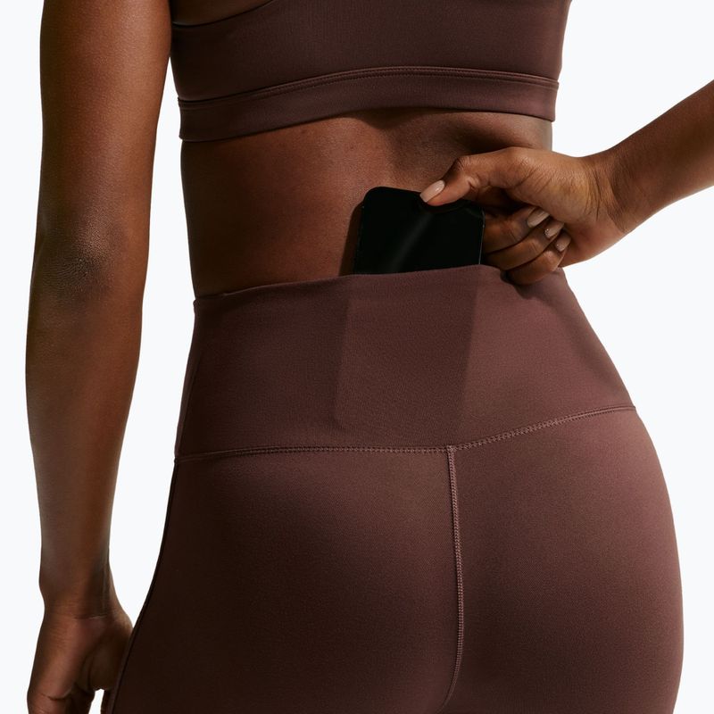 Legginsy damskie Nike One High-Waisted Seamless light chocolate 6