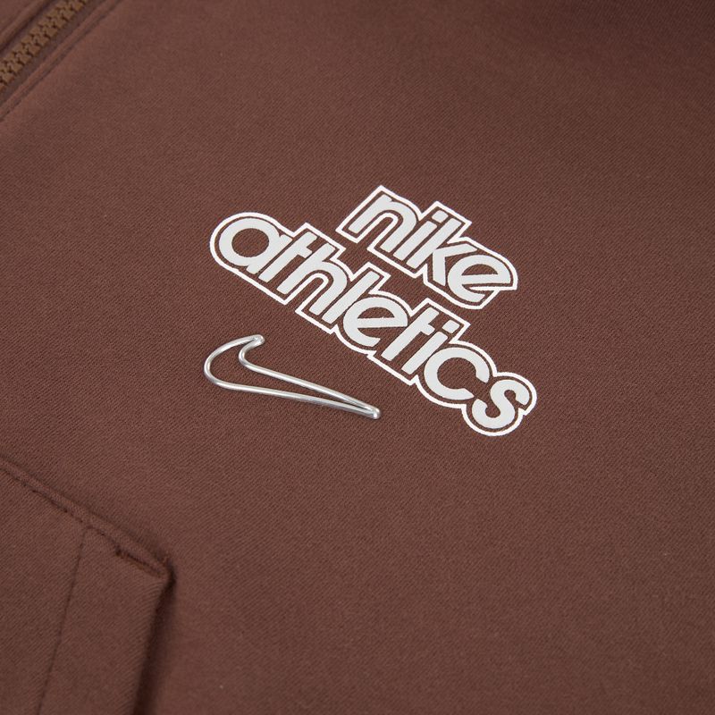 Felpa donna Nike Phoenix Full-Zip Hoodie light chocolate 8