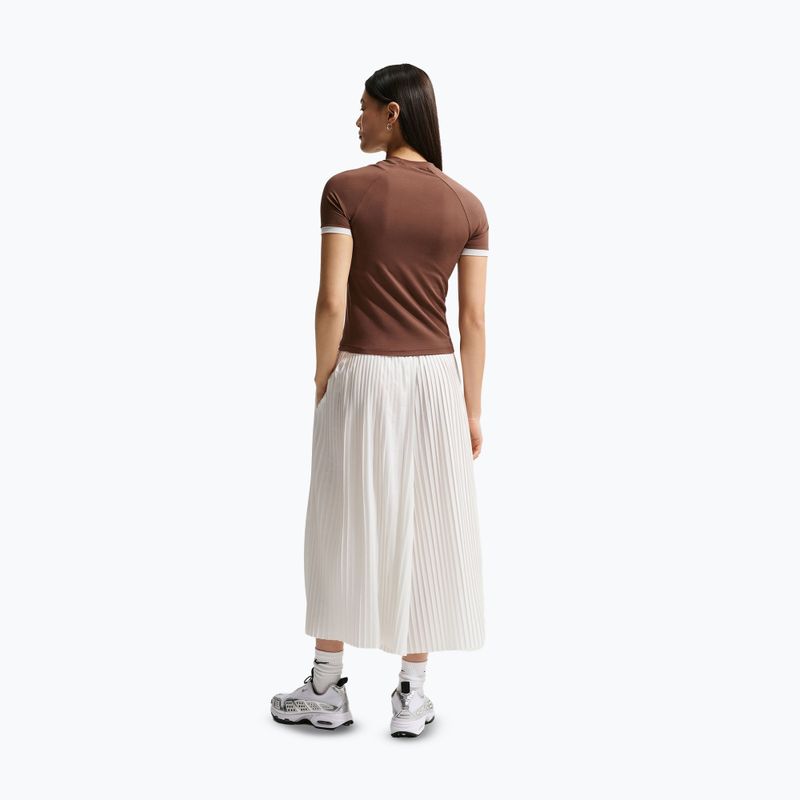 T-shirt donna Nike Gloss Fitted Top light chocolate 3