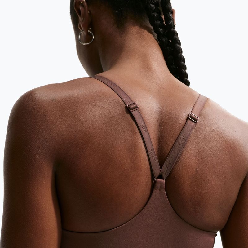 Reggiseno sportivo Nike Indy Padded Gloss light chocolate 4