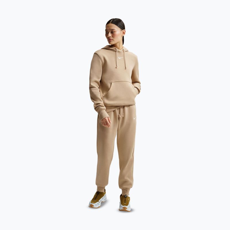 Pantaloni da donna Nike Sportswear Phoenix Fleece Mid-Rise linen/sail 2