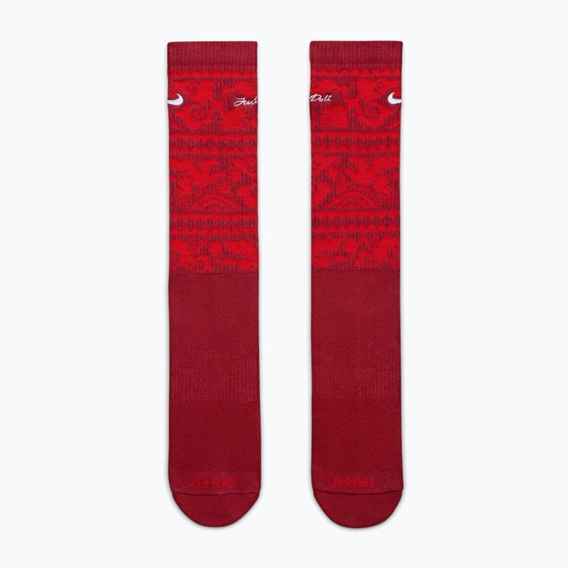 Calzini Nike Everyday Plus Cushioned Crew team crimson/metallic silver 2