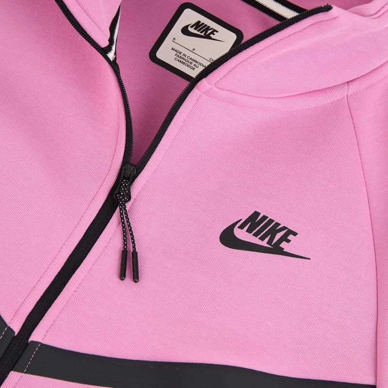 Felpa da donna Nike Sportswear Tech Fleece Windrunner light magenta/black 6