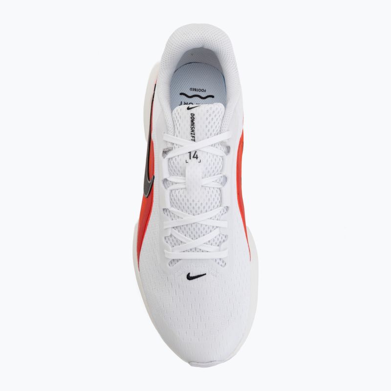Scarpe da running uomo Nike Downshifter 14 white/summit white/bright crimson/black 5