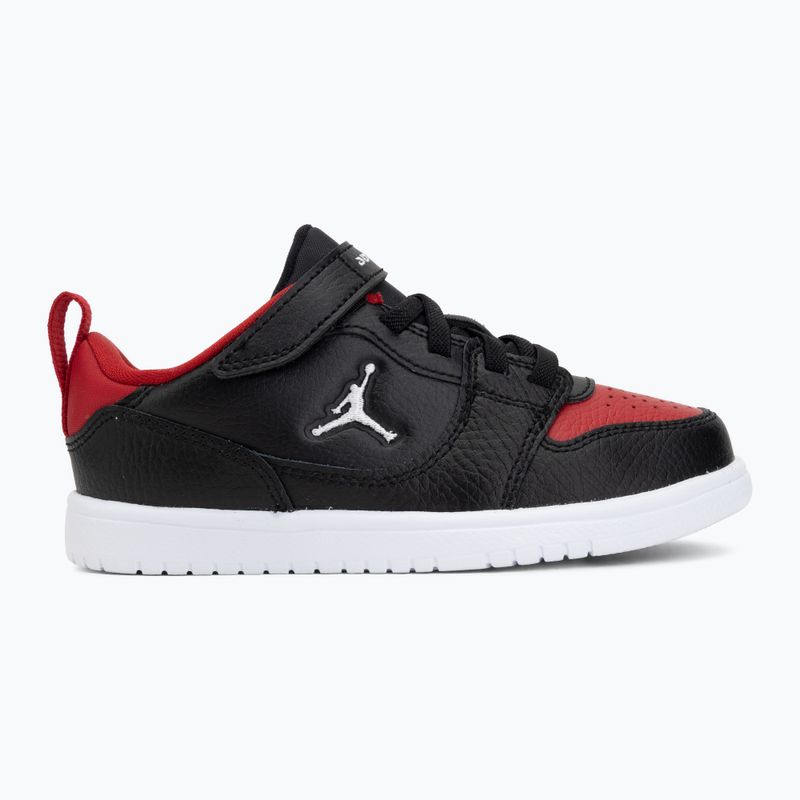 Scarpe da bambino Jordan Court Connect Low black/gym red/white 2