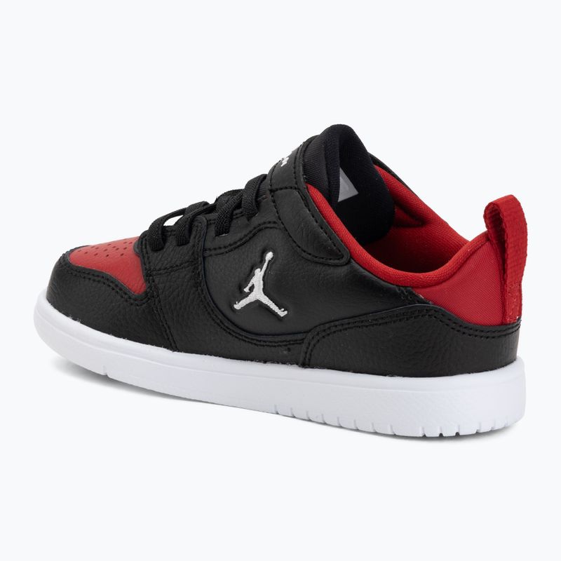 Scarpe da bambino Jordan Court Connect Low black/gym red/white 3