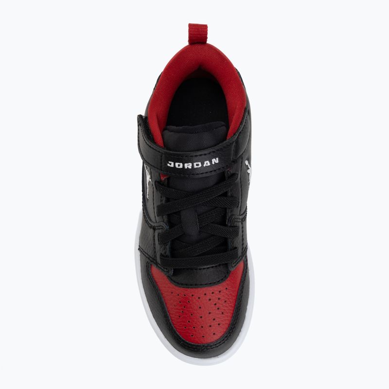 Scarpe da bambino Jordan Court Connect Low black/gym red/white 5