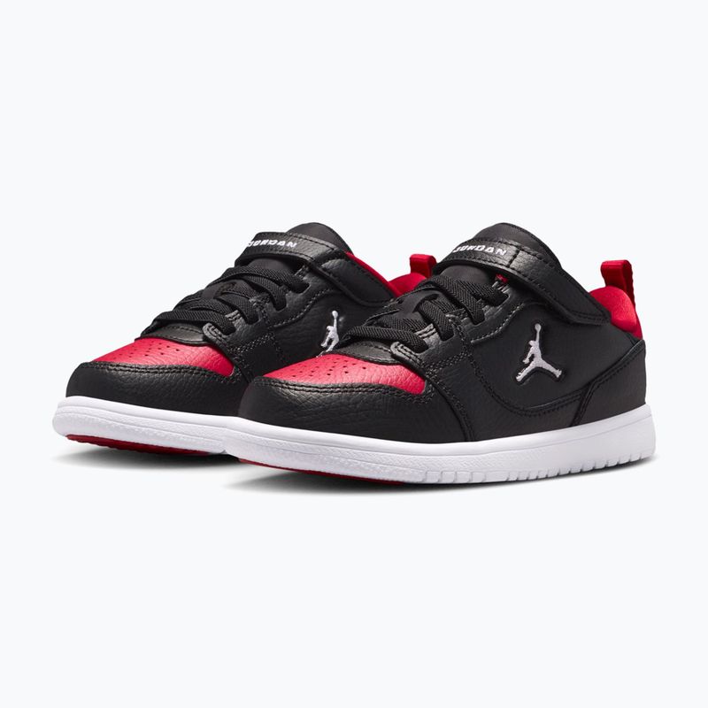 Scarpe per bambini Nike Jordan Court Connect Low black/gym red/white 3