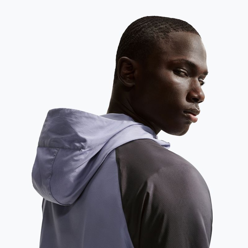 Giacca running uomo Nike Impossibly Light Windrunner iron purple/black/lime blast 5