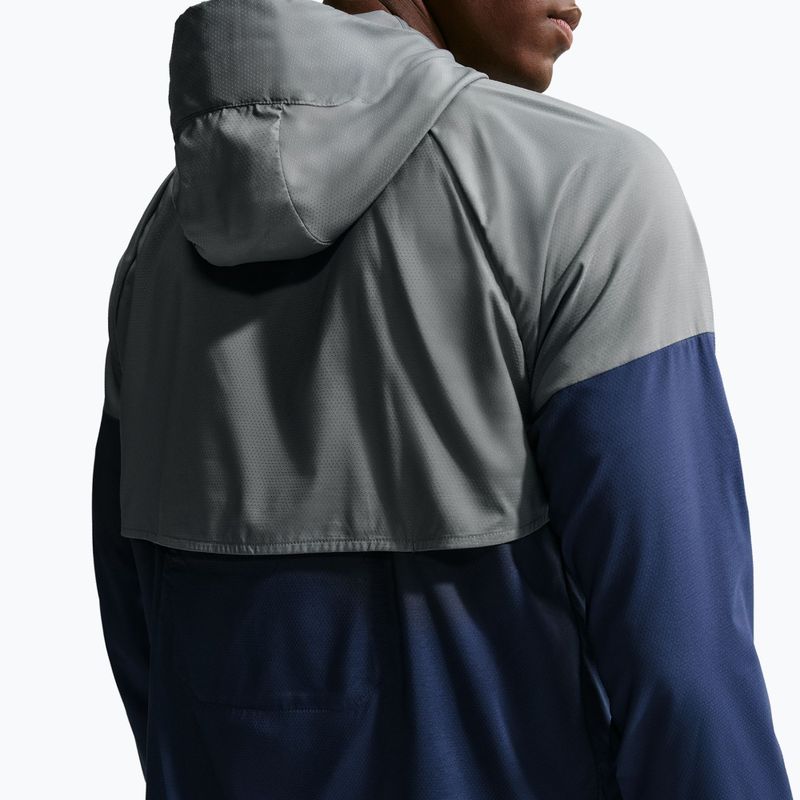 Giacca da running uomo Nike Impossibly Light Windrunner smoke grey/smoke grey/midnight navy 5