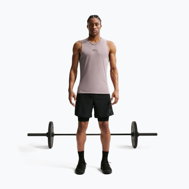 Maglietta da allenamento da uomo Nike Pro Training Dri-Fit light violet ore/black 2