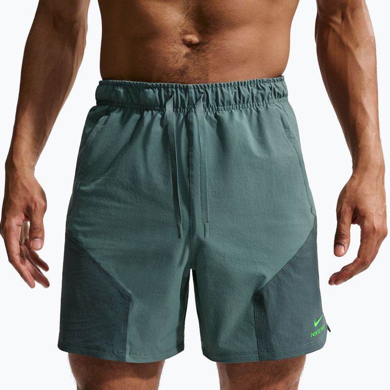 Pantaloncini da uomo Nike Pro Training Dri-Fit 6" mineral slate/faded spruce/green strike 4