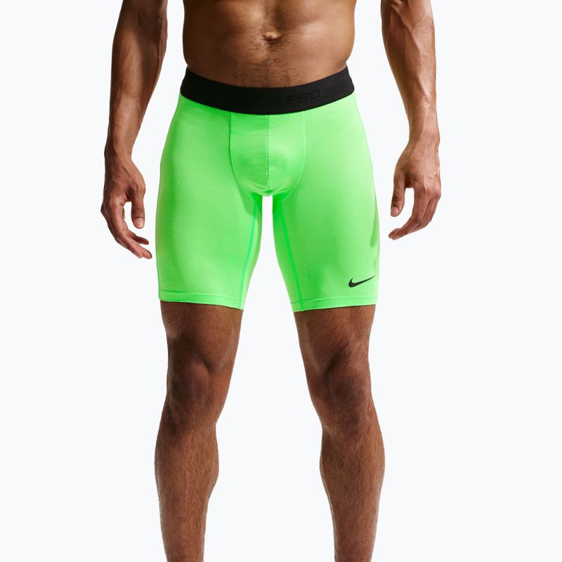 Pantaloncini da allenamento da uomo Nike Pro Dri-Fit Fitness Long green strike/black 4