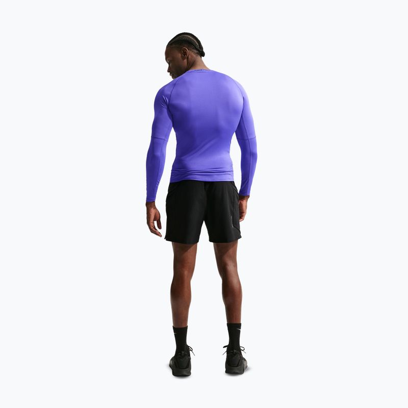 Maglia a maniche lunghe da allenamento da uomo Nike Pro Dri-Fit Tight Fitness persian violet/black 3
