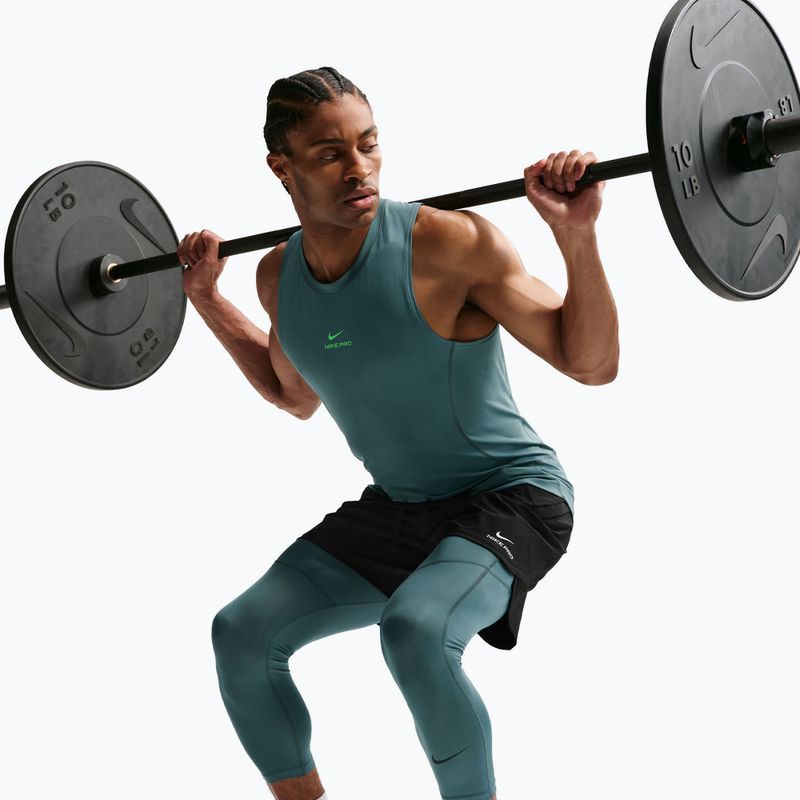 Leggings da allenamento da uomo Nike Pro Dri-Fit 3/4 Tight Fitness mineral slate/black 6