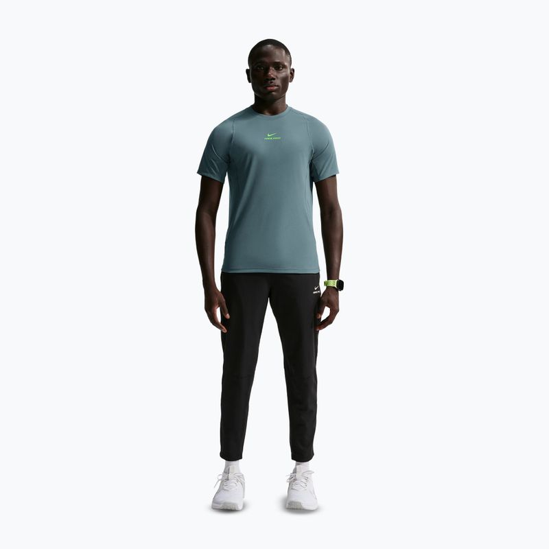 Maglietta da allenamento da uomo Nike Pro Training Dri-Fit mineral slate/green strike 2