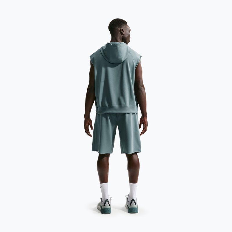 Felpa da allenamento da uomo Nike Athletic Club Dri-Fit Sleeveless Hoodie mineral slate/mineral slate 3