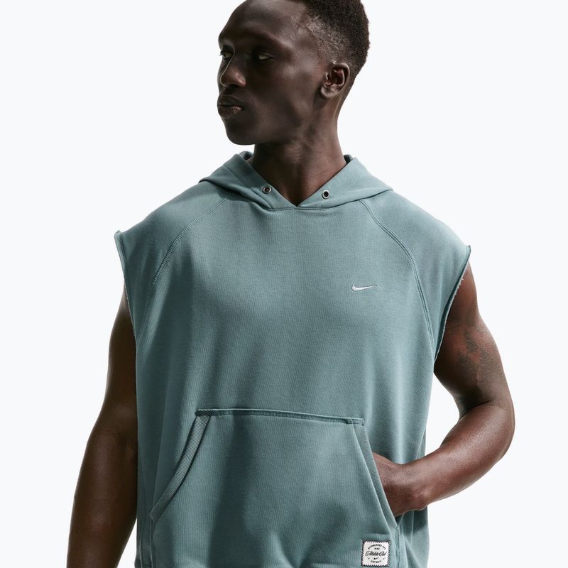 Felpa da allenamento da uomo Nike Athletic Club Dri-Fit Sleeveless Hoodie mineral slate/mineral slate 4