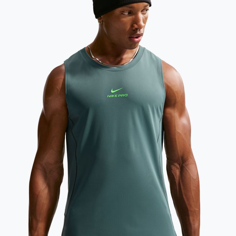 Maglietta da allenamento da uomo Nike Pro Training Dri-Fit mineral slate/green strike 4