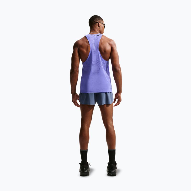 Maglietta da corsa da uomo Nike AeroSwift Dri-Fit ADV sapphire/black 3