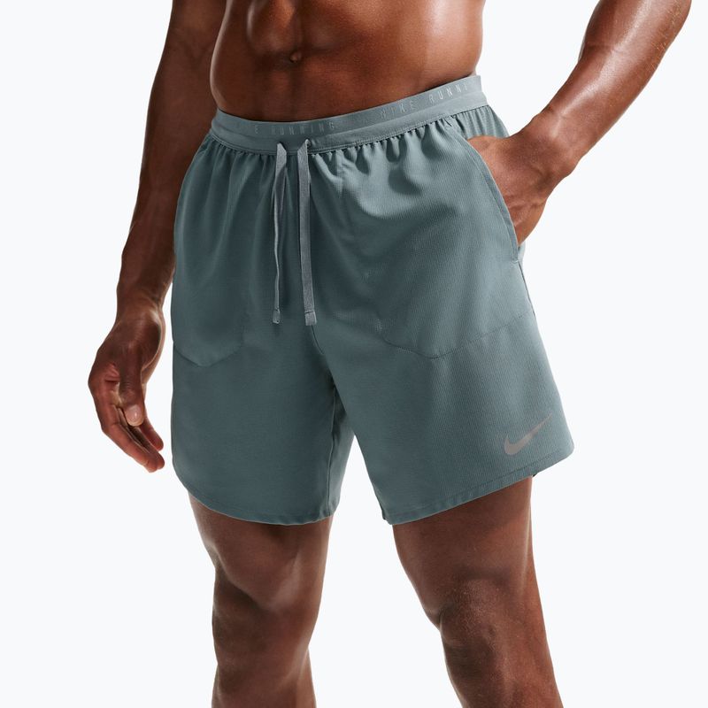 Pantaloncini da corsa da uomo Nike Stride Dri-Fit 2in1 7" mineral slate 5