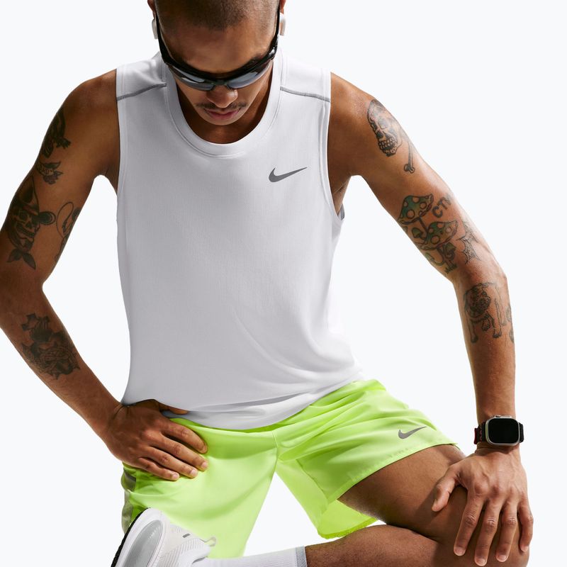Maglietta da corsa da uomo Nike Miler Dri-Fit white 4