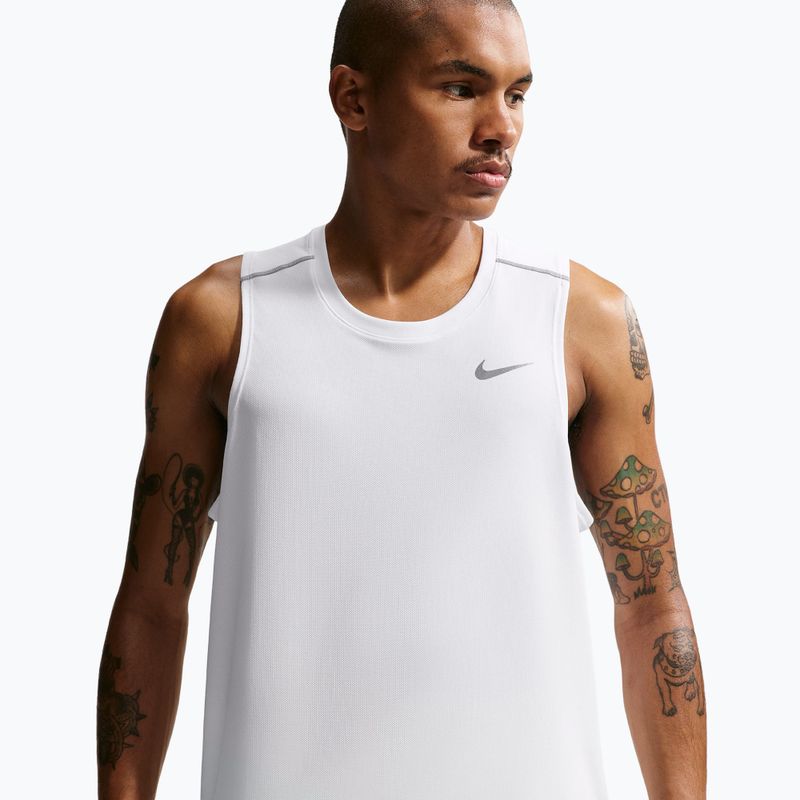 Maglietta da corsa da uomo Nike Miler Dri-Fit white 5
